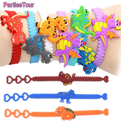 Baner s temom dinosaura, 3-metarski banner u obliku dinosaura Jungle Safari Party Baby Shower Dekoracija za rođendansku zabavu s dinosaurusima za djecu, dječake