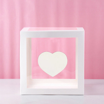 Životinja Dječak Djevojčica Dekoracija za proslavu prvog rođendana Dječje ime Prilagodite prozirnu kutiju Balon s slovom Poklon kutija za zabavu Baby Shower