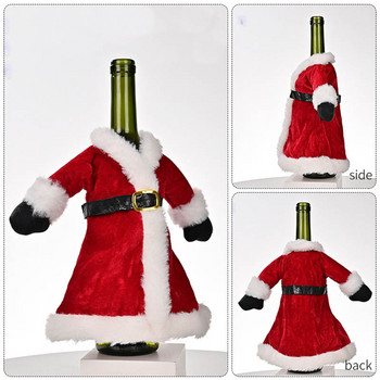 Коледна украса за дома Дядо Коледа Бутилка за вино Прахозащитно покритие Снежен човек Чорап Поставки за подаръци Коледен навидад Декор Нова година 2023