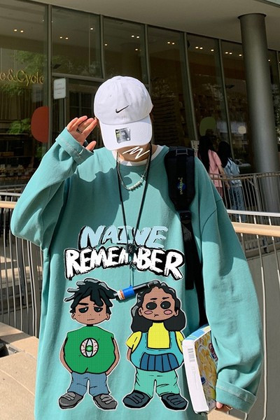 Muška bluza sa šarenim printom - široki model