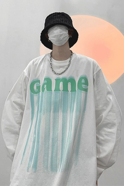 Laia mudeli meeste pluus kirja ja ovaalse kaelusega