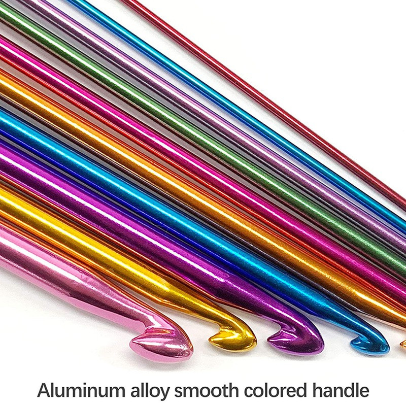 Skatinimas! 23 vnt Tuniso nėrimo kabliukų rinkinys, kurį sudaro plastikinis kabelis Afganistano nėrimo kabliukas ir Tuniso afganų aliuminio mezgimo adata