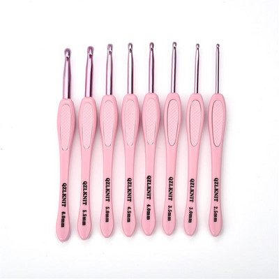 8 kom/set Drška Kukica Set Aluminij 2,5-6,0 mm Igle za pletenje Heklane igle Weave Zanatska pređa Heklani alati za šivanje