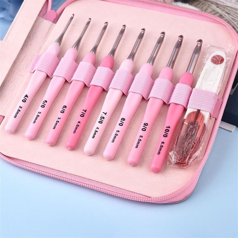 8 kom/set Drška Kukica Set Aluminij 2,5-6,0 mm Igle za pletenje Heklane igle Weave Zanatska pređa Heklani alati za šivanje