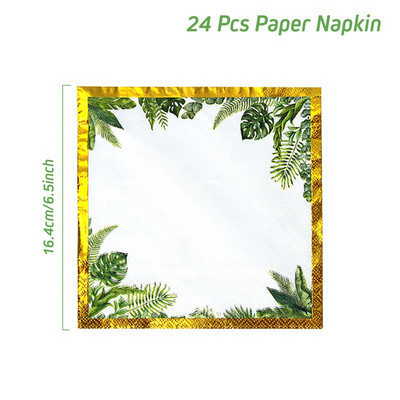 Posuđe za jednokratnu upotrebu s temom dinosaura Jurski dinosaurusi rođendanski pribor Dekoracije za safari zabavu Baby Shower 1. rođendan u džungli