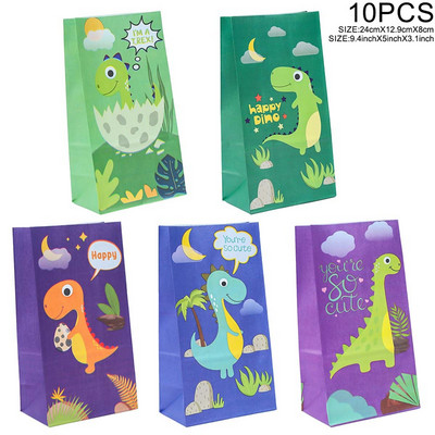 Posuđe za jednokratnu upotrebu s temom dinosaura Jurski dinosaurusi rođendanski pribor Dekoracije za safari zabavu Baby Shower 1. rođendan u džungli