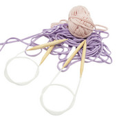 Set ace circulare de tricotat 10mm 12mm, din lemn de bambus, cusut circular, croșetat, bricolaj, tub pentru pulover