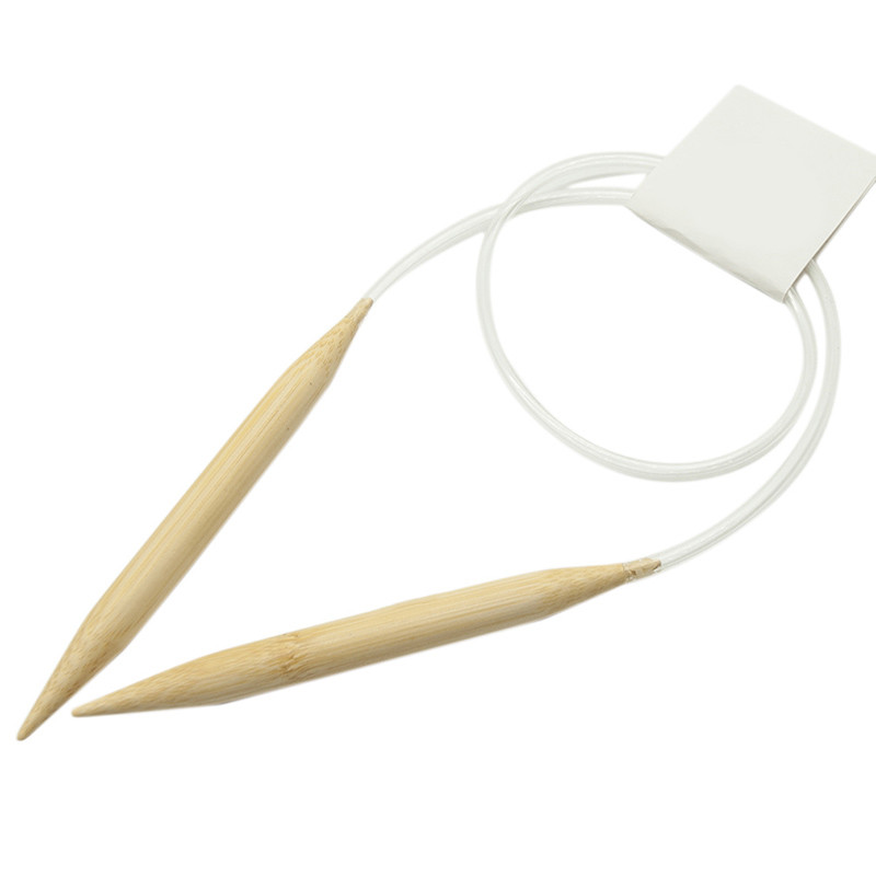 Set ace circulare de tricotat 10mm 12mm, din lemn de bambus, cusut circular, croșetat, bricolaj, tub pentru pulover