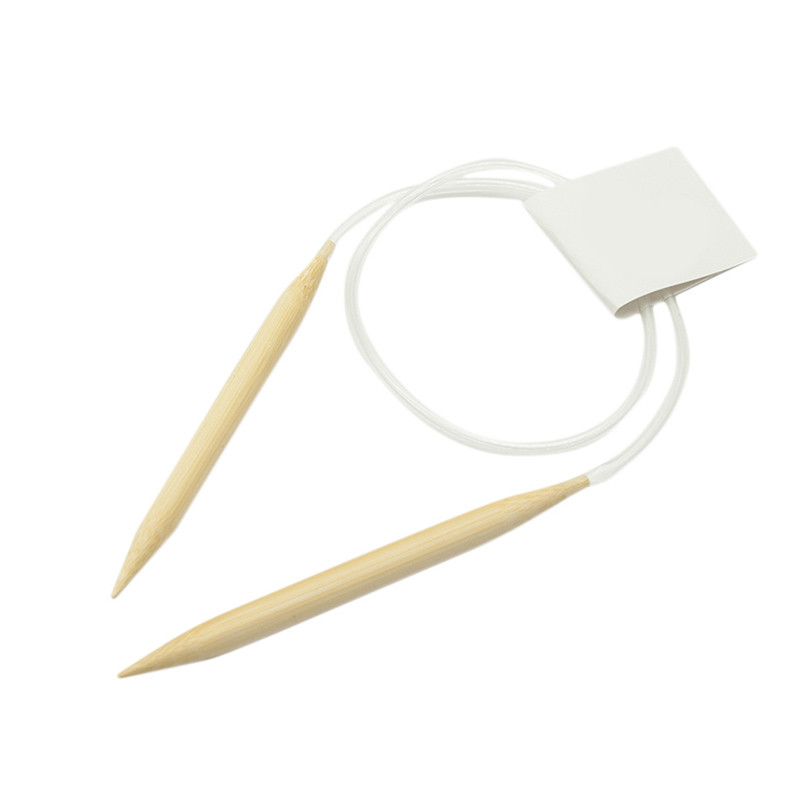 Set ace circulare de tricotat 10mm 12mm, din lemn de bambus, cusut circular, croșetat, bricolaj, tub pentru pulover