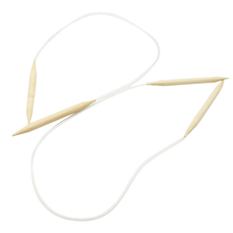 Set ace circulare de tricotat 10mm 12mm, din lemn de bambus, cusut circular, croșetat, bricolaj, tub pentru pulover