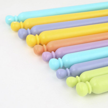 12 τμχ Πλαστικά βελονάκια Κιτ βελόνες πλεξίματος Πολύχρωμες βελονιές Σετ βελονάκι χειροτεχνίας Εργαλεία ύφανσης DIY Είδη ραπτικής για το σπίτι