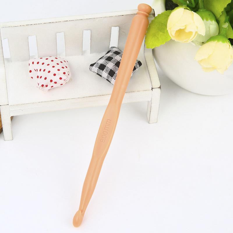 12 τμχ Πλαστικά βελονάκια Κιτ βελόνες πλεξίματος Πολύχρωμες βελονιές Σετ βελονάκι χειροτεχνίας Εργαλεία ύφανσης DIY Είδη ραπτικής για το σπίτι