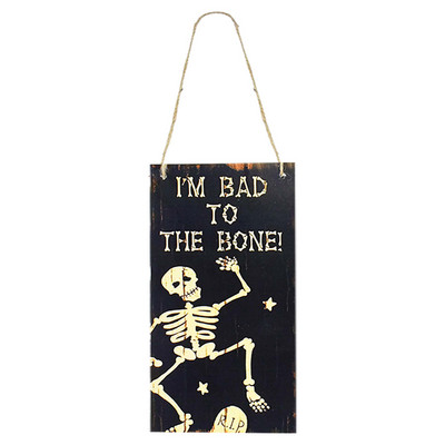 Drveni ukrasi za Noć vještica Pumpkin Ghost Trick or Treat Privjesci Halloween Party Dekoracije za kućna vrata Viseći znakovi Dječja igračka