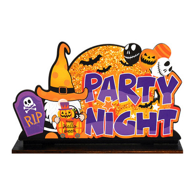 Drveni ukrasi za Noć vještica Pumpkin Ghost Trick or Treat Privjesci Halloween Party Dekoracije za kućna vrata Viseći znakovi Dječja igračka