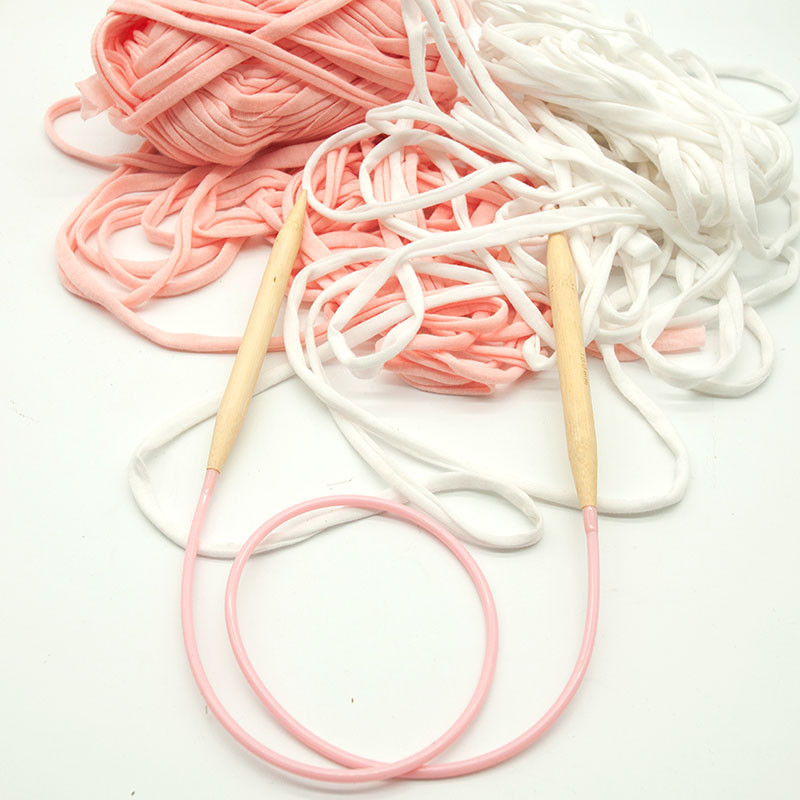 Set de ace circulare de tricotat 10/12 mm, 1 buc din bambus carbonizat, ac circular pentru pulover, instrumente de țesut, ac de fire 80 cm