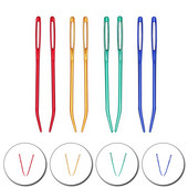 2 kom velike ušice tupe igle igle za šivanje pređe aluminijski savijeni vrh štopanje goblena za ručno rađeni vez DIY igla za pletenje