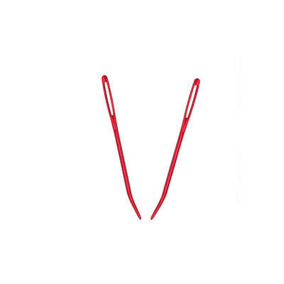 2 kom velike ušice tupe igle igle za šivanje pređe aluminijski savijeni vrh štopanje goblena za ručno rađeni vez DIY igla za pletenje