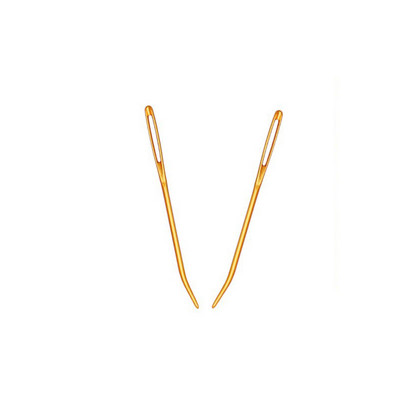 2 kom velike ušice tupe igle igle za šivanje pređe aluminijski savijeni vrh štopanje goblena za ručno rađeni vez DIY igla za pletenje