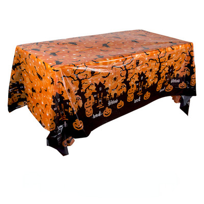 Τραπεζομάντιλο Διακόσμησης αποκριών Κολοκύθα Αράχνη Νυχτερίδα Πλαστικό Κάλυμμα Τραπεζιού Ρούχα Φεστιβάλ Πάρτυ Προμήθειες διακόσμησης τραπεζιού σπιτιού