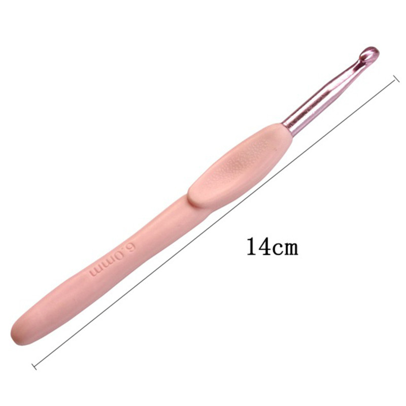 8 tk Pehme käepidemega heegelnõela komplekt DIY kaasaskantavad tarvikud Lihtne kasutatav käsitsi valmistatud õmblustööriist Sall kampsun Kodune kudumisvarras