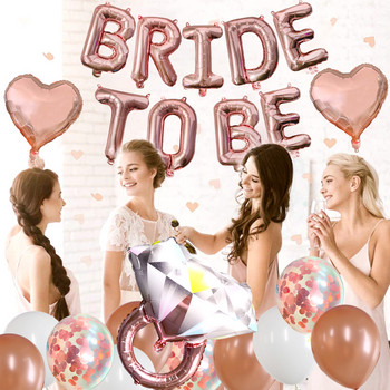 Bride To Be Big Wine Bottle Balloon Cheers Banner Bridesmaid Team Νύφη Διακόσμηση Γάμου Bachelorette Προμήθειες για πάρτι Επιτραπέζια σκεύη