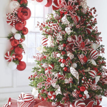 Коледна украса Голяма захарна пръчица Направи си сам Коледно дърво Висяща висулка Домашно коледно парти Сувенири Детски подарък за Нова година 2023 Navidad