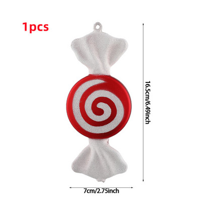 Božićni ukrasi Veliki štapić od bombona DIY Božićno drvce Viseći privjesak Kućni pokloni za božićne zabave Dječji novogodišnji dar 2023. Navidad