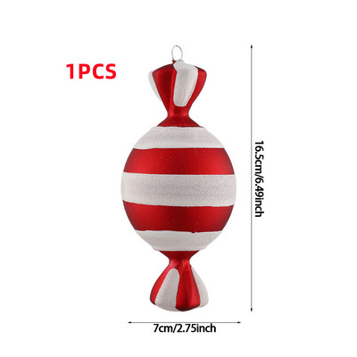 Božićni ukrasi Veliki štapić od bombona DIY Božićno drvce Viseći privjesak Kućni pokloni za božićne zabave Dječji novogodišnji dar 2023. Navidad
