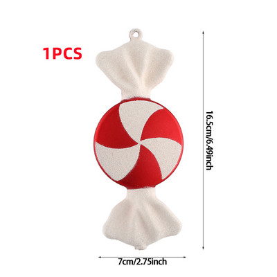Božićni ukrasi Veliki štapić od bombona DIY Božićno drvce Viseći privjesak Kućni pokloni za božićne zabave Dječji novogodišnji dar 2023. Navidad