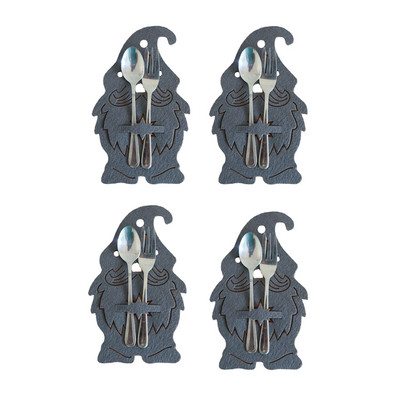 2022 Nova godina Božić 4 kom. Držači za posuđe Torbica za pribor za jelo Noževi Vilice Torbica za Božićni ukras Ukras za dom