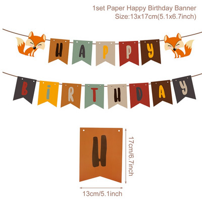 Životinje iz šumske džungle Jednokratno posuđe Dekoracija džungle Safari potrepštine za zabavu Dekoracija za 1. rođendan Dekoracija za bebe