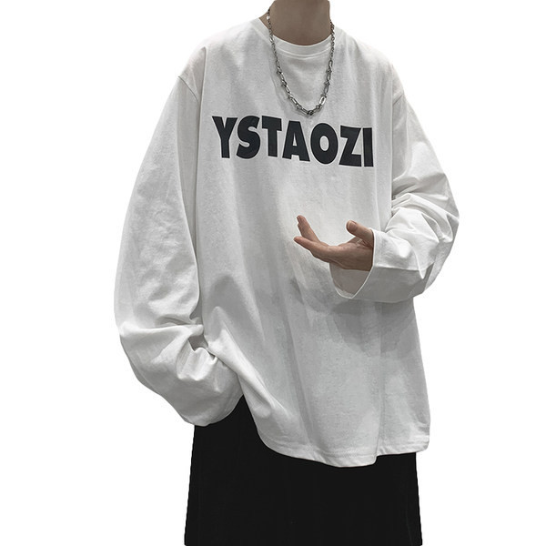 Muška pamučna bluza sa natpisom - jednobojna