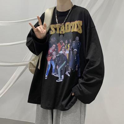 Muška široka bluza s printom