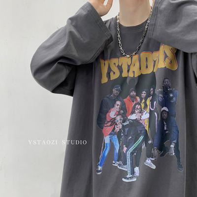 Muška široka bluza s printom