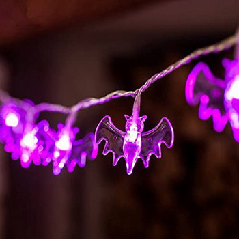1.5M 10LED Halloween Led Light Pumpkin Bat Ghost String Lamp Vising Ornament Happy Halloween Party Horror Decoration For Home