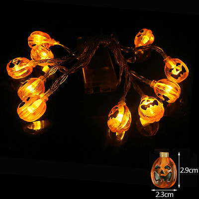 1,5M 10LED Halloween Led Light Κολοκύθα νυχτερίδα Φωτιστικό φάντασμα String Κρεμαστό στολίδι Happy Halloween Party Horror Διακόσμηση για το σπίτι
