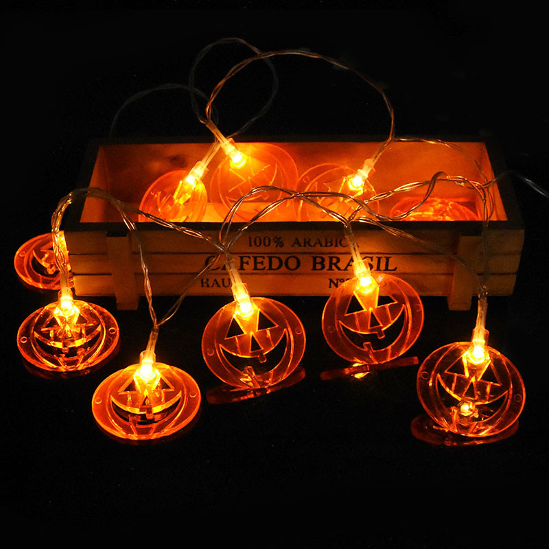 1,5M 10LED Halloween Led Light Κολοκύθα νυχτερίδα Φωτιστικό φάντασμα String Κρεμαστό στολίδι Happy Halloween Party Horror Διακόσμηση για το σπίτι