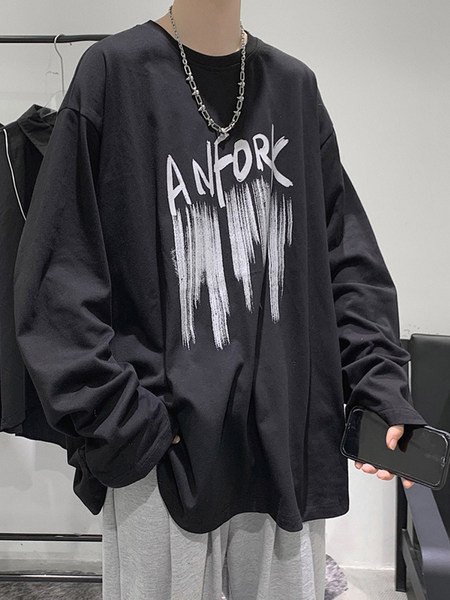 Vyriška palaidinė su raštu – plataus modelio