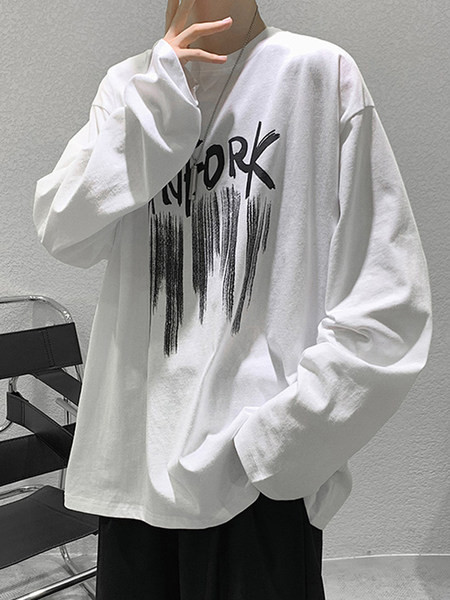 Vyriška palaidinė su raštu – plataus modelio