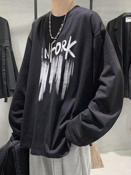 Vyriška palaidinė su raštu – plataus modelio