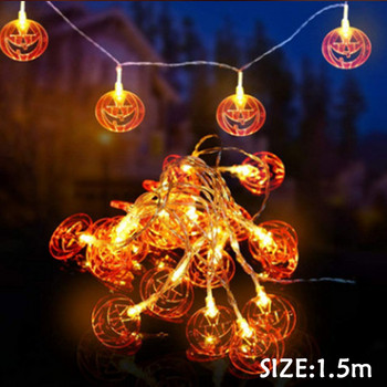 1,5m Halloween Party Led Light String Purple Bat Party Pumkin Horror Ghost Party Party Happy Halloween Party Decor for Home
