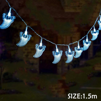 1,5m Halloween Party Led Light String Purple Bat Party Pumkin Horror Ghost Party Party Happy Halloween Party Decor for Home