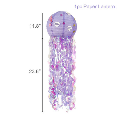 Merineitsi peokaunistused Litte Merineitsi Meduusist Paberlatern mere all Peokaunistused Tüdrukutele Merineitsi Sünnipäevakaunistus