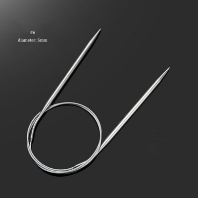 80 cm ümmargune kudumisvarras 2,0–5,0 mm roostevabast terasest näputööd pikendavad heegelnõelad ise kootud kudumistööriistade jaoks