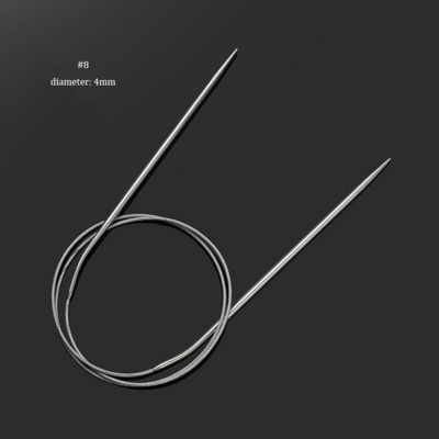 80 cm ümmargune kudumisvarras 2,0–5,0 mm roostevabast terasest näputööd pikendavad heegelnõelad ise kootud kudumistööriistade jaoks