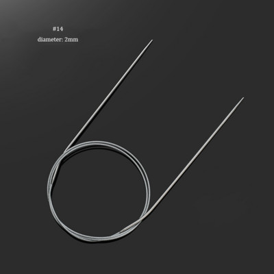 80 cm ümmargune kudumisvarras 2,0–5,0 mm roostevabast terasest näputööd pikendavad heegelnõelad ise kootud kudumistööriistade jaoks