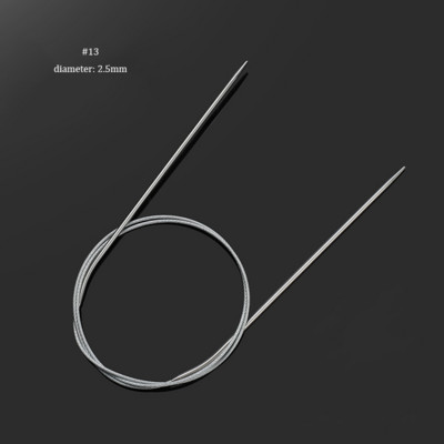 80 cm ümmargune kudumisvarras 2,0–5,0 mm roostevabast terasest näputööd pikendavad heegelnõelad ise kootud kudumistööriistade jaoks