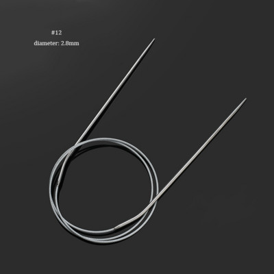 80 cm ümmargune kudumisvarras 2,0–5,0 mm roostevabast terasest näputööd pikendavad heegelnõelad ise kootud kudumistööriistade jaoks