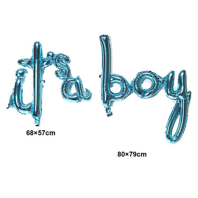 Декорация за бебешки душ Това е момче или момиче Фон Дъждовна завеса Фон Разкриване на пола Балони Добре дошли у дома Бебешки консумативи