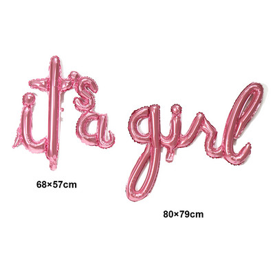 Декорация за бебешки душ Това е момче или момиче Фон Дъждовна завеса Фон Разкриване на пола Балони Добре дошли у дома Бебешки консумативи